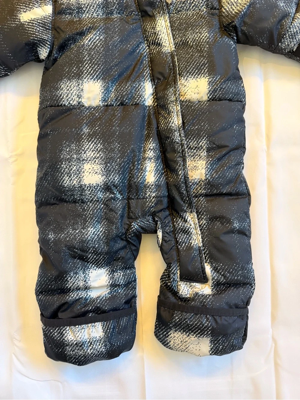 Columbia Snowsuit One-Piece in Black and White Plaid